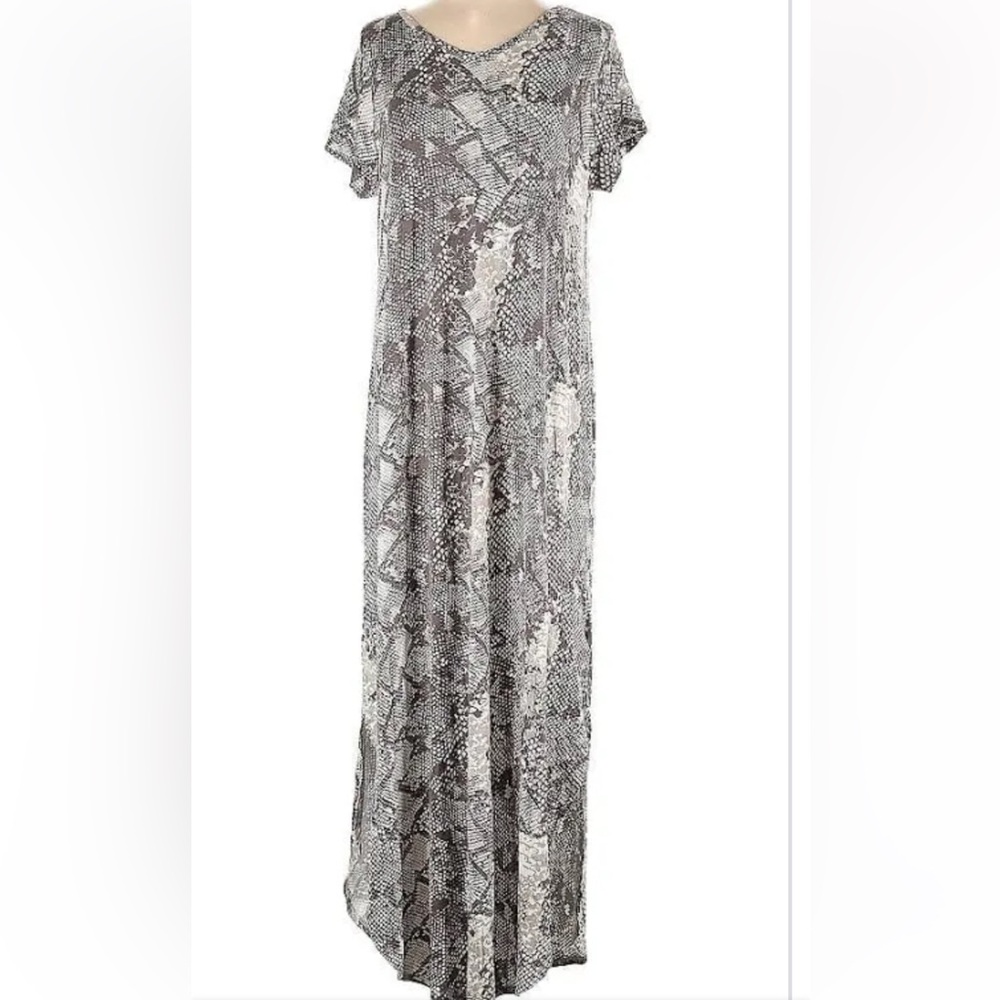 NEW LuLaRoe Macy Snake Print Maxi Dress Sz S NWT